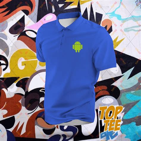 ANDROID KAIN SEJUK Polo T Shirt Unisex Popular Fashion Street Wear