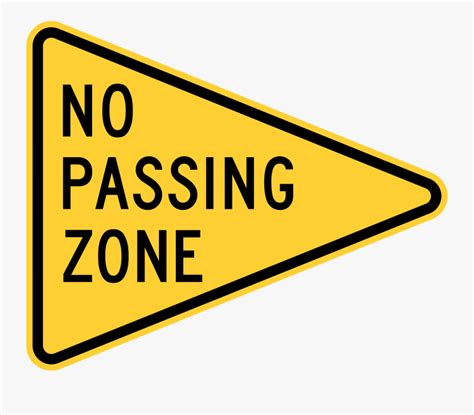 No Passing Zone Road Sign , Free Transparent Clipart - ClipartKey