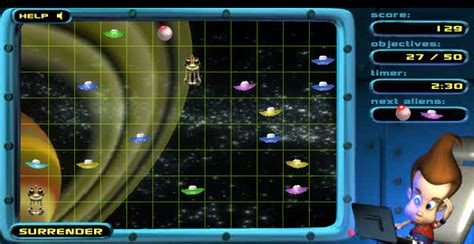 Jimmy Neutron: Alien Invasion! - Play Online on Flash Museum 🕹️