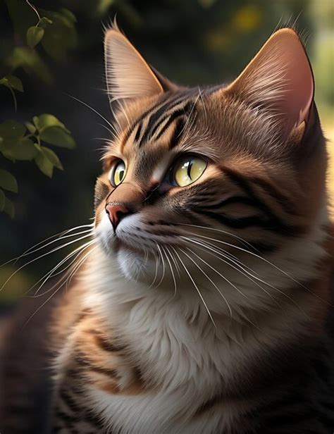 Foto gratis retrato de hermoso gato doméstico posando mirando a la