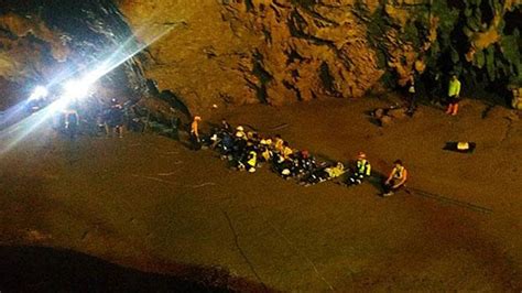 Rising Water Obstructs Cave Search Of Trapped Students Coach