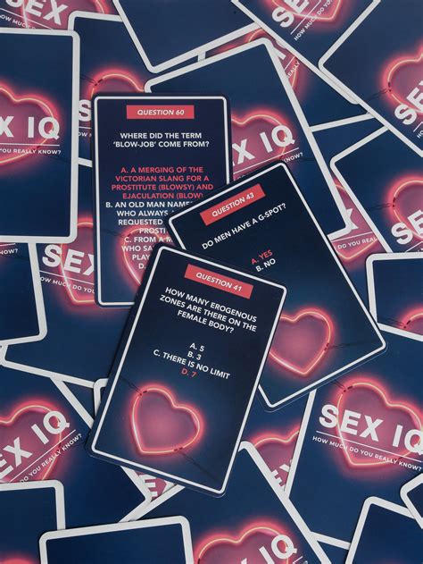 Sex Iq Test Game Cards Glue Store