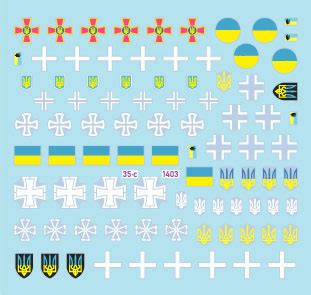 Current Use Ukraine War Universal Nationality Markings For