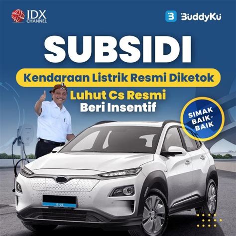 Simak Baik Baik Subsidi Kendaraan Listrik Resmi Diketok Luhut Cs Resmi