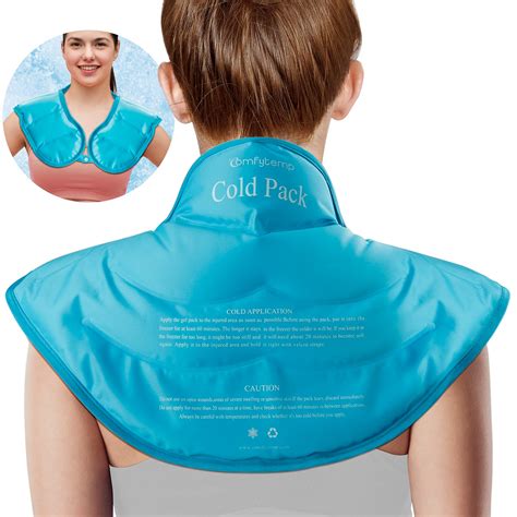 Neck Shoulder Ice Pack, Comfytemp Large Reusable Gel Ice Pack for Neck ...