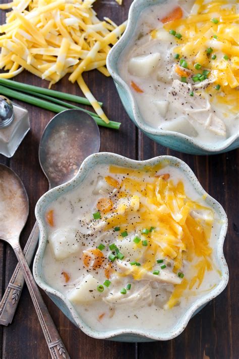 Creamy Slow Cooker Chicken And Potato Soup