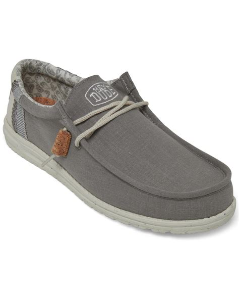 Hey Dude Wally Break Stitch Casual Moccasin Sneakers From Finish Line