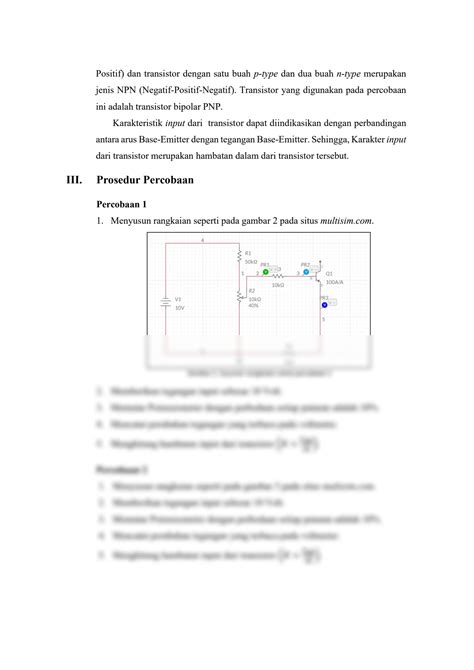 Laporan Praktikum Karakteristik Transistor Bipolar Riset