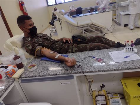 Militares do Regimento Deodoro participam de Doação de Sangue Voluntária