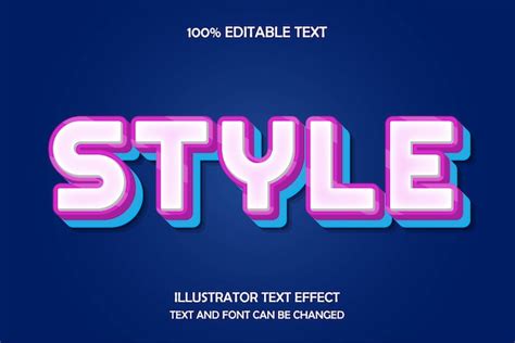 Premium Vector Style3d Editable Text Effect Modern Shadow Style