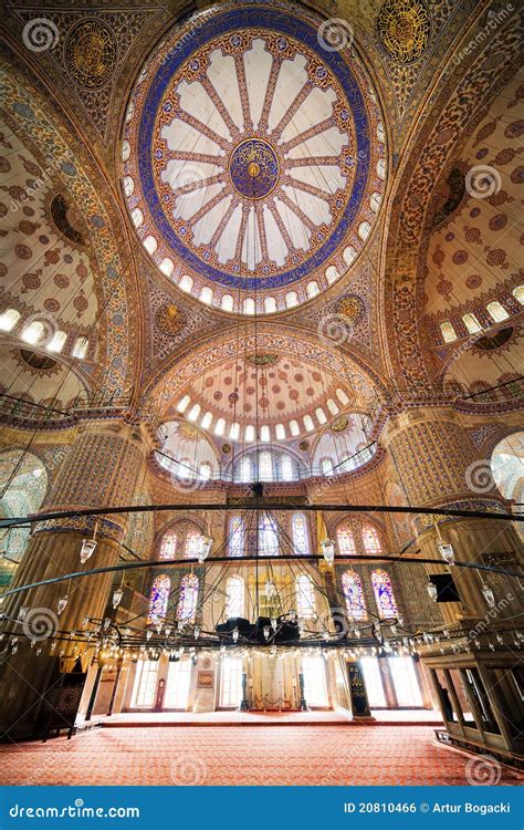 Blue Mosque Interior stock photo. Image of medieval, carpet - 20810466