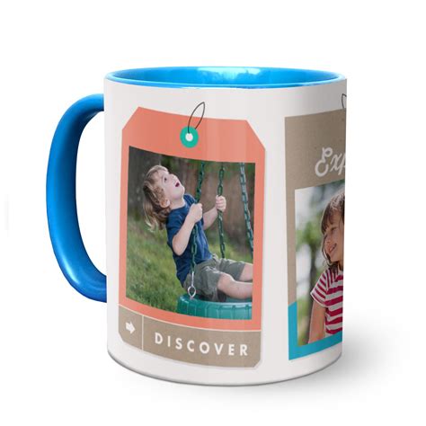 Blue Coffee Mug 11oz | Blue Personalised Mug | Snapfish UK