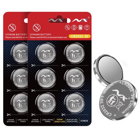 Tsrwuily Cr2032 3v Lithium Coin Cell Battery Watch And Electronics Button Batteries Long