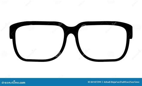 Eye glasses vector icon stock vector. Illustration of nerd - 84187399