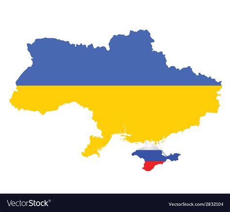 Ukraine map flag Royalty Free Vector Image - VectorStock