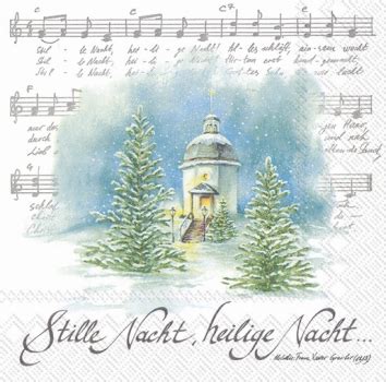 Kreative Ideen Serviette Stille Nacht Heilige Nacht Kirche Im Schnee