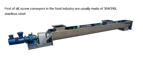 Application Advantages Of Food Screw Conveyor In The Food Industry