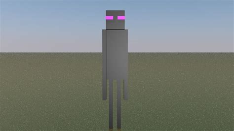 3d Minecraft Enderman Rigged Model Cgtrader