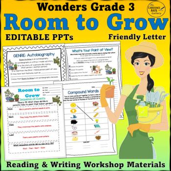 Wonders Grade Unit Week Room To Grow Editable Companion Resource