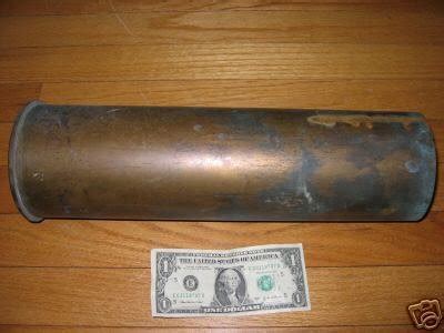 INERT BRASS 105MM 105 MM HOWITZER SHELL CASE 1953 | #23345198