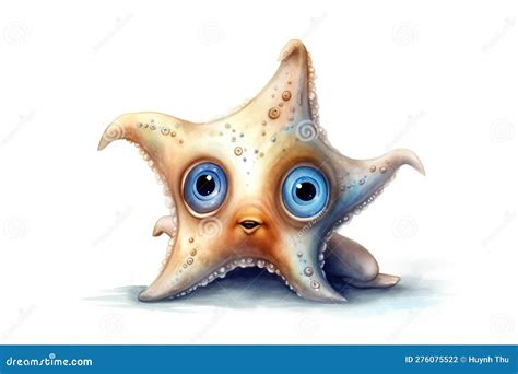 Super Cute Baby Starfish With Full Body View Massive Blue Eyes And Big