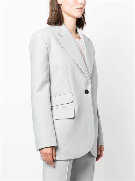 Materiel Blazer Lapelas E Abotoamento Farfetch