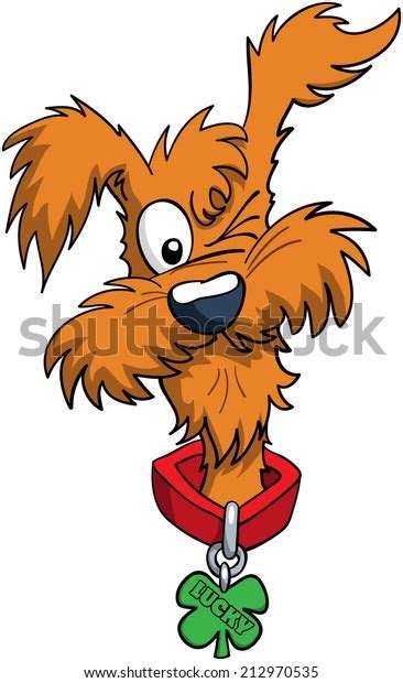 Lucky Dog Stock Vector (Royalty Free) 212970535