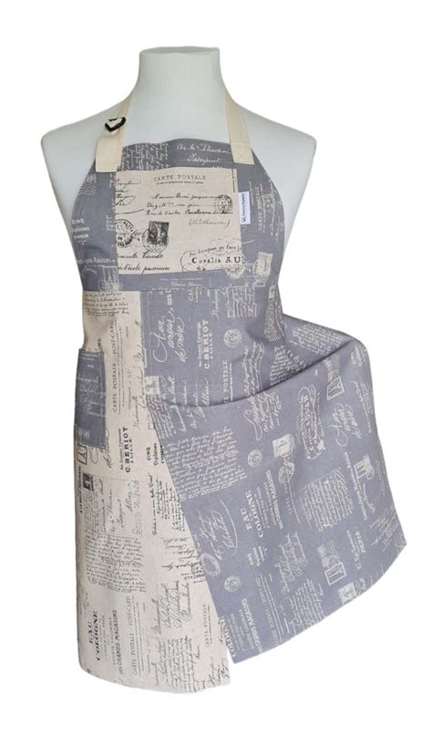 Paris Postale Split Leg Apron X With Adj Neck Strap