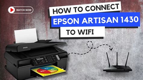 How To Connect Epson Artisan 1430 To Wi Fi Printer Tales YouTube