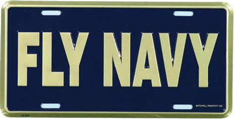 Navy License Plate Fly Navy | North Bay Listings