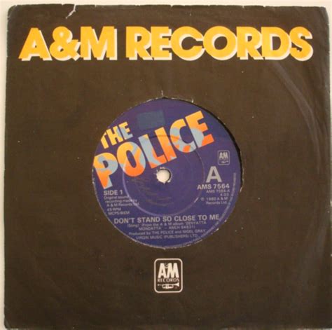 The Police Don T Stand So Close To Me Friends Vinyl Ex