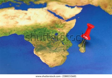 Madagascar Pin On Map Largest Island Stock Photo 2388153681 | Shutterstock