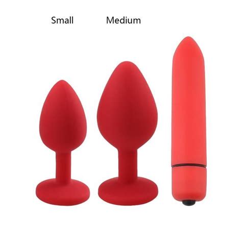 Stimulateur Plug Chapelet Red Plug Anal En Silicone Souple Pour