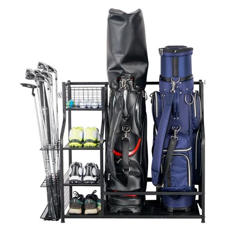 Mythinglogic Golf Storage Rack Garage Organizer Golf Bag Storage Stand