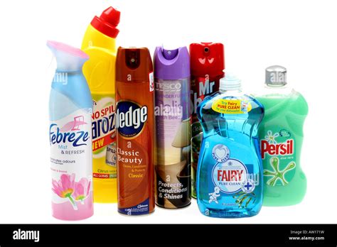 Household Cleaning Products Stock Photo Alamy