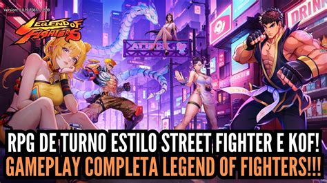 LEGEND OF FIGHTERS GAMEPLAY DO NOVO JOGO DE RPG DE TURNO ESTILO