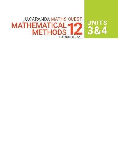 Jacaranda Maths Quest Units Mathematical Methods For Queensland