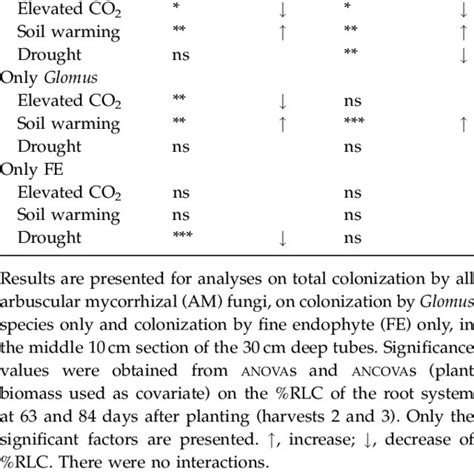 Percentage Root Length Colonized By Mycorrhizal Fungi In Plantago