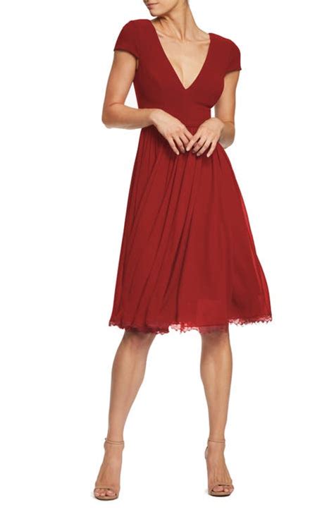 Red Fit And Flare Dress Nordstrom