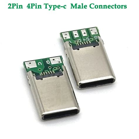 Usb 3 1 2pin 4pin Type C Male Connectors Jack Tail 16p Usb Male Plug