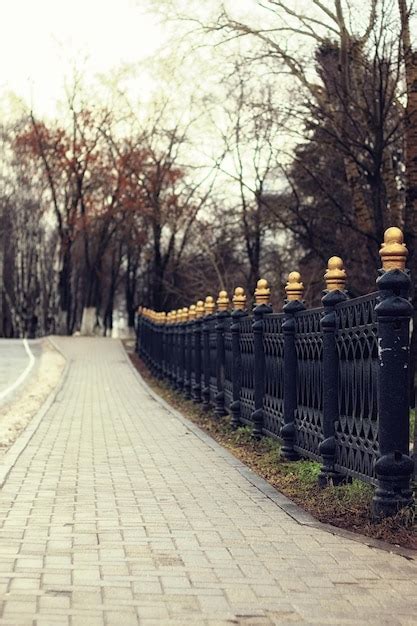 Garde Corps Du Pont Au Printemps Photo Premium