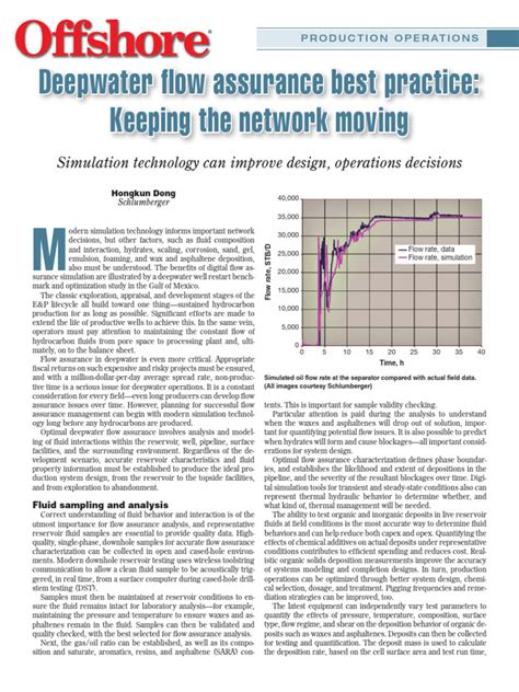 Offshore Flow Assurance Pdf Simulation Petroleum Reservoir