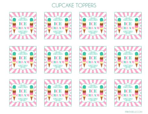 Free Ice Cream Party Printables Catch My Party