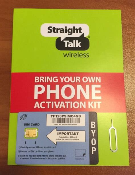 Straight Talk At T Nano Sim Activation Kit For Byop With G Lte Ebay