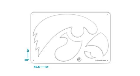 Iowa Hawkeyes Stencil- The Tailgater IOWOOS-321 | U-Stencil - A Stencil ...