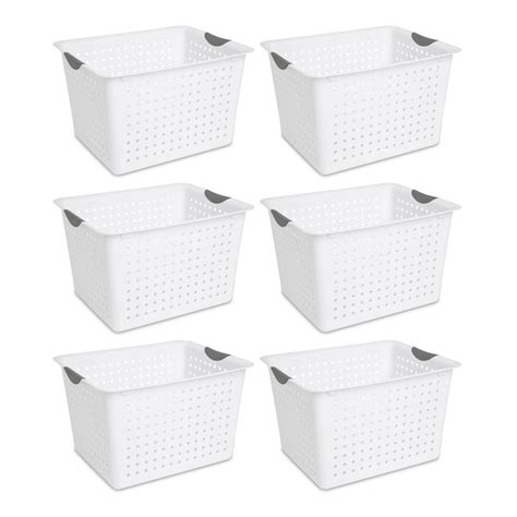 Sterilite Corporation 6 Pack 13 12 In W X 10 In H X 16 In D White