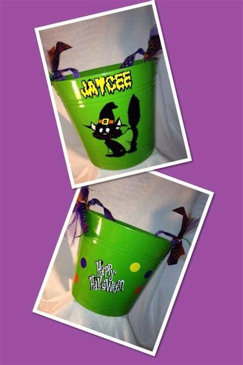 Halloween Trick or Treat Bucket $10.00 each | Halloween hacks ...