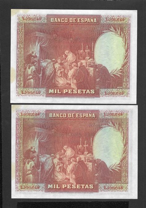 Spain 2 X 1000 Pesetas 1928 Consecutives Pick 78a Catawiki