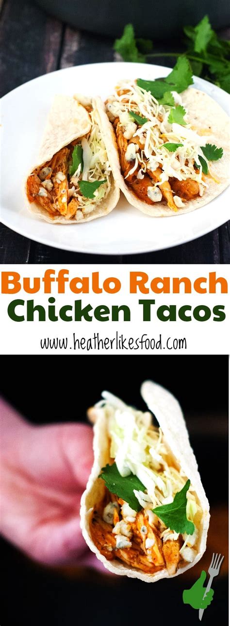 Buffalo Ranch Chicken Tacos