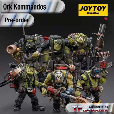 Back To Back Order Joy Toy X Warhammer 40K 1 18 Scale Ork Kommandos